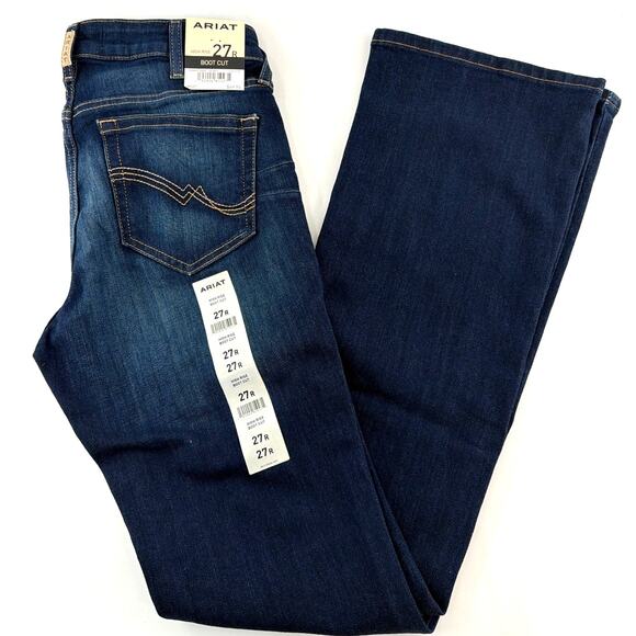 Ariat Women's Blue High Rise Ballary Boot Cut Jeans Size 27R - Picture 4 of 11